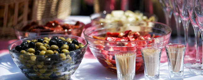 repas en terrasse